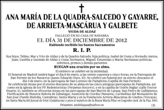 Ana María de la Quadra